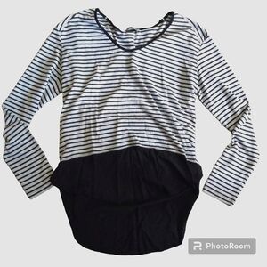 Zara Striped Long Sleeve Top size L